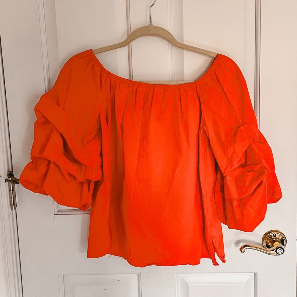 Zara Puff-Sleeve Top